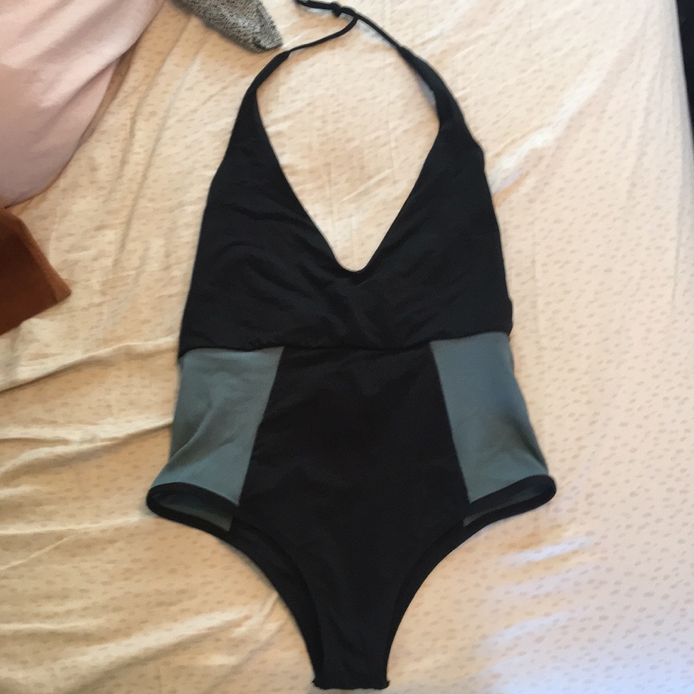 Never worn NWT l*space halter one piece